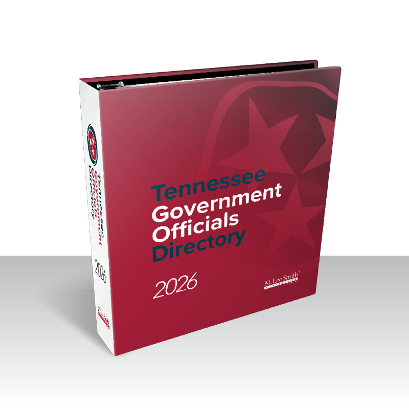 Tennessee Government Officials Directory 2026 on a white background